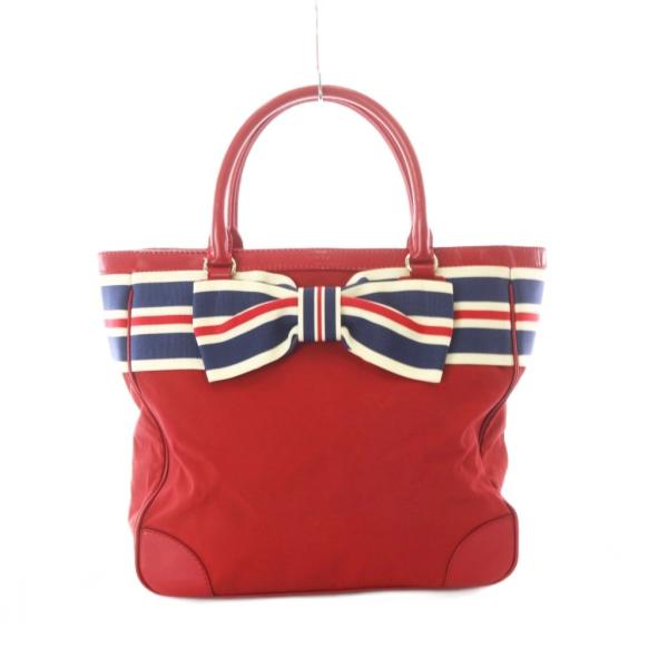 ケイトスペード KATE SPADE トートバッグ リボンモチーフ ストライプ柄 /RI ■OS レ...