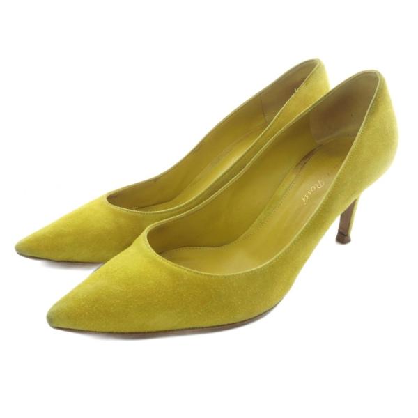 ジャンヴィトロッシ Gianvito Rossi スエード ポインテッドトゥ パンプス ピンヒール ...