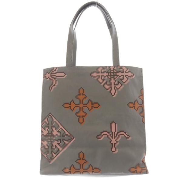 ラシット RUSSET 総柄 トートバッグ ハンドバッグ グレー /SR レディース