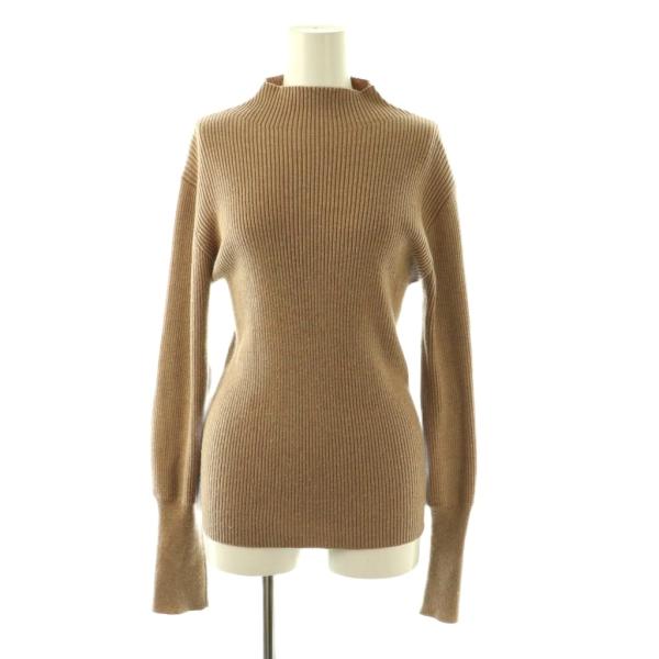アメリヴィンテージ Ameri VINTAGE ハイネックリブニット カットソー 長袖 F モカ /...