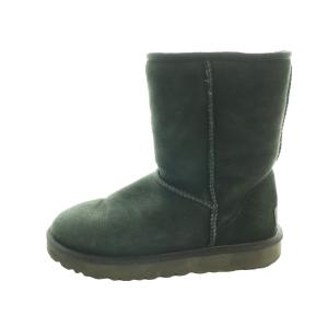 アグ オーストラリア UGG australia ムートンブーツ ショート US7 24cm ダークグリーン /SS ■OS レディース