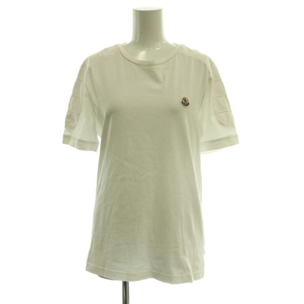 モンクレール MONCLER ロゴワッペンS/STシャツ カットソー コットン M 白 80005-...
