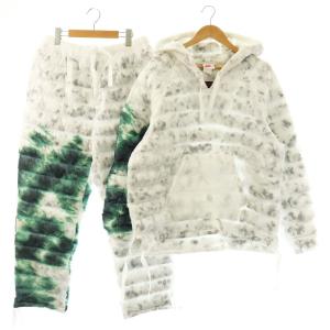 ナイキ NIKE × ステューシー STUSSY インシュレーテッド パーカー パンツ セットアップ M ホワイト グリーン /DF ■OS メンズ