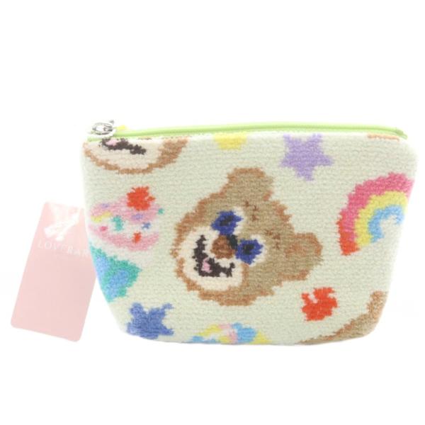 未使用品 フェイラー FEILER ラブラリーバイ ハッピーポップニコ ポーチ 黄緑 グリーン /S...
