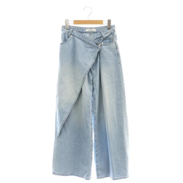 未使用品 スナイデル SNIDEL 25SS Sustainaスカートライクデニムパンツ ジーンズ ...