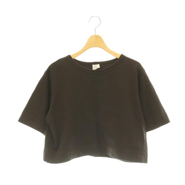 イエナ IENA 25AW クロップドTシャツ カットソー ダークブラウン /ES ■OS レディー...