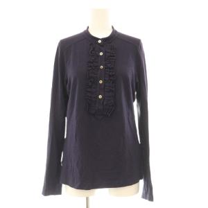 TORY BURCH（トリーバーチ） ポロシャツ バンドカラー S 紫 パープル 