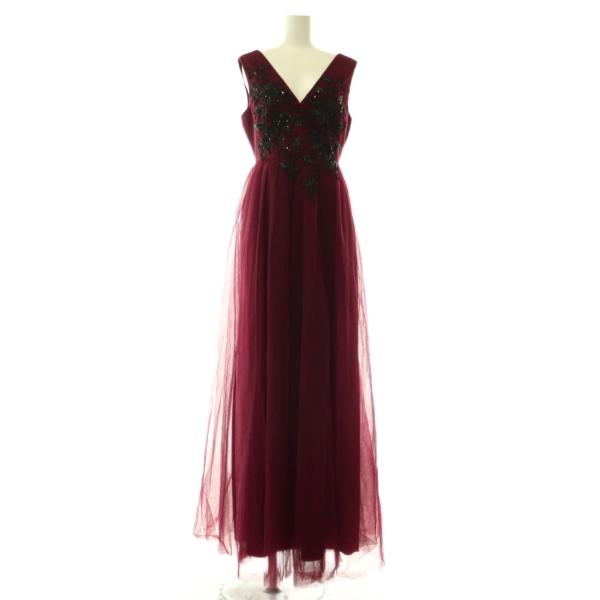 ビーシービージーマックスアズリア BCBGMAXAZRIA チュールドレス ワンピース ビジュー マ...