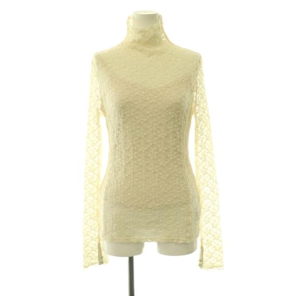 フレイアイディー FRAY I.D ストレッチ レースハイネックトップス カットソー シアー 長袖 ...