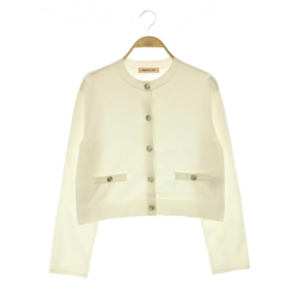 アプワイザーリッシェ Apuweiser-riche 24AW ニットジャケット 金ボタン カーディ...