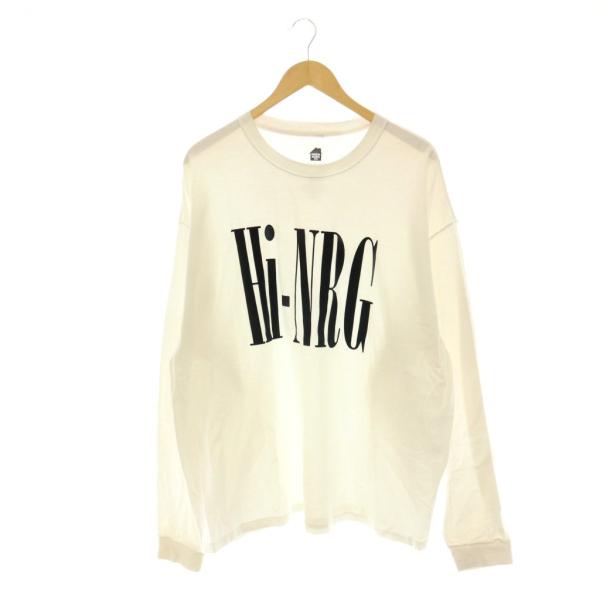 イズネス is-ness HI-NRG T-SHIRT カットソー ロンT F 白 ホワイト 黒 ブ...