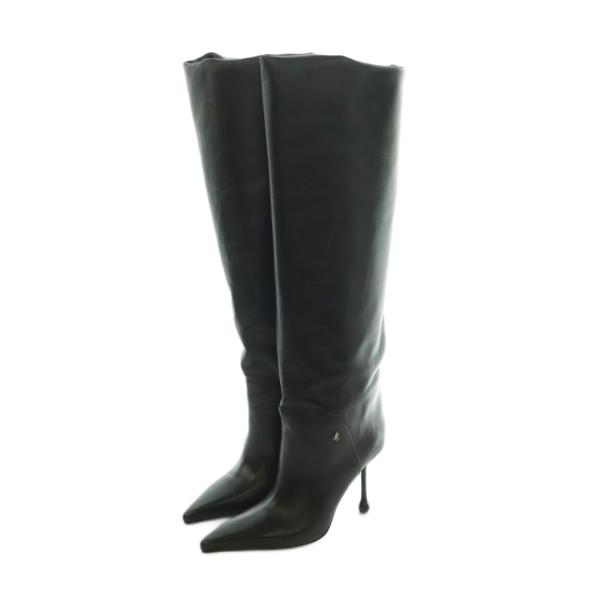ジミーチュウ JIMMY CHOO Cycas Knee Boot 95 ニーハイブーツ ポインテッ...