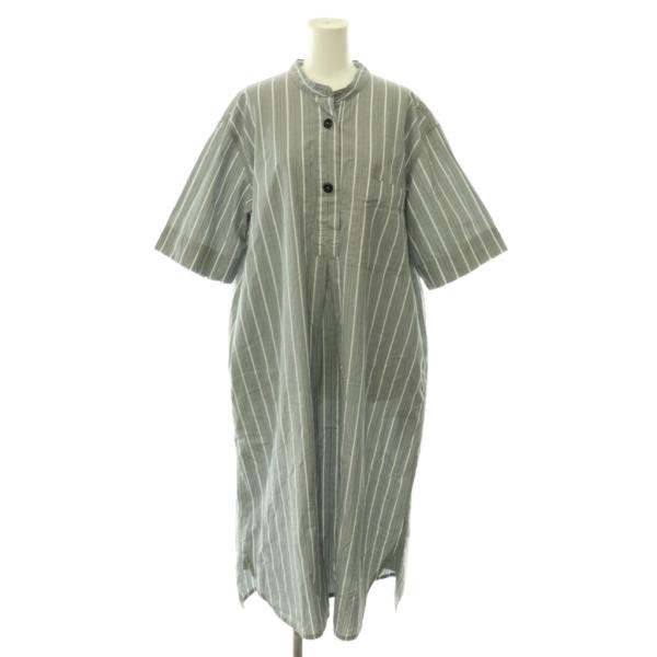 マーガレットハウエル MHL. 25SS END ON END STRIPE COTTON ワンピー...