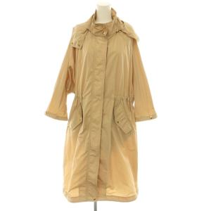 ウールリッチ WOOLRICH ×TOMORROWLAND ANORAK LONG フーデットコート スプリング スタンドカラー S ベージュ /CX ■OS レディース