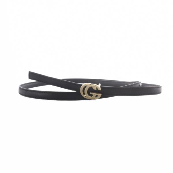グッチ GUCCI インターロッキング GG ベルト 黒 ブラック 70・28・037 /SR ■O...
