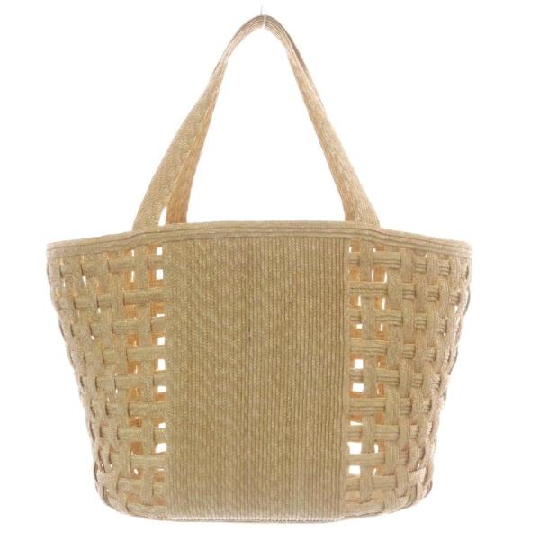 ラドロー LUDLOW ストローバスケットバッグ かごバッグ ベージュ /YO28 レディース