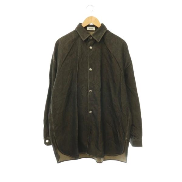 ザ リラクス THE RERACS 24SS スナップボタンデニムシャツ 長袖 オーバーサイズ F ...
