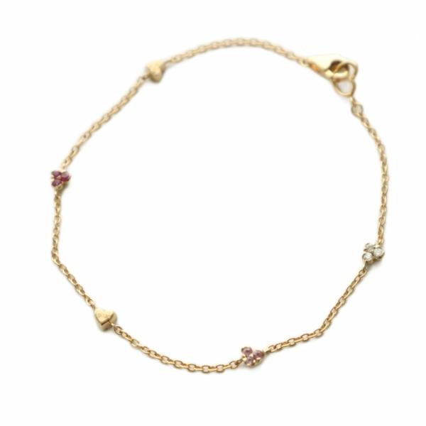 ポンテ ヴェキオ PONTE VECCHIO ブレスレット アクセサリー ダイヤモンド ピンクサファ...