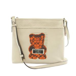 コーチ COACH × VANDAL GUMMY ベア クロスボディ ショルダーバッグ レザー オフホワイト オレンジ F76655 /MI ■OS レディース