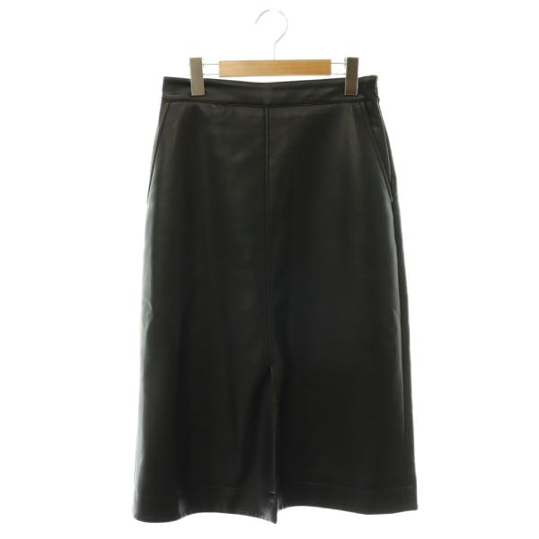 ケイトスペード KATE SPADE KM749Faux Nappa Midi Skirtフェイクレ...