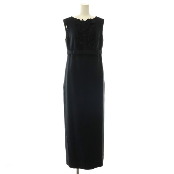 グレースクラス GRACE Class 24SS シアーラッフルロングドレス ワンピース ベルト ノ...