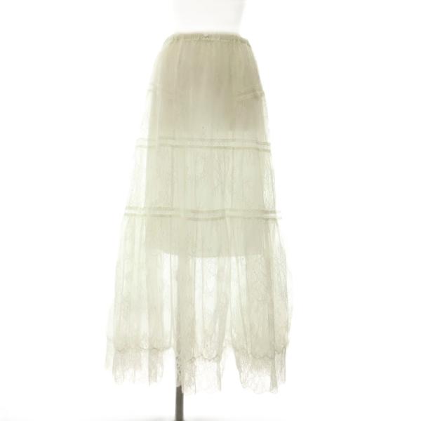 メゾンスペシャル MAISON SPECIAL 25SS Lace Tiered Skirt ティア...
