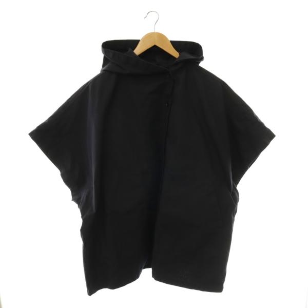 ホームスパン homspun 25SS コットンリップストップポンチョ型ジャケット フード F ダー...