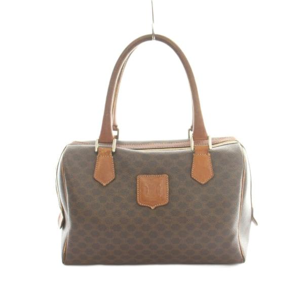 セリーヌ CELINE ボストンバッグ ハンドバッグ マカダム柄 茶 ブラウン /MI ■OS ■O...