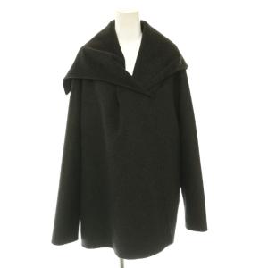 プラージュ Plage 24AW ハミルトン DRAPE MIDDLE コート ミドル丈 38 ブラック /HK ■OS レディース