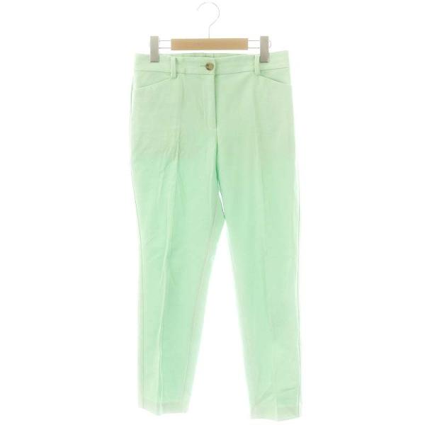 プラステ PLST コットンブレンドスティックパンツ テーパード ジッパーフライ M 黄緑 ライトグ...