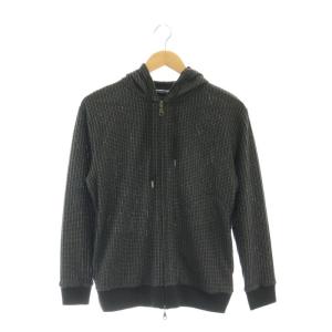 ユニオンステーション UNION STATION ニットジャガードZIPパーカ ジップアップ M 黒 ブラック /AT ■OS ■GY39 ■AX メンズ