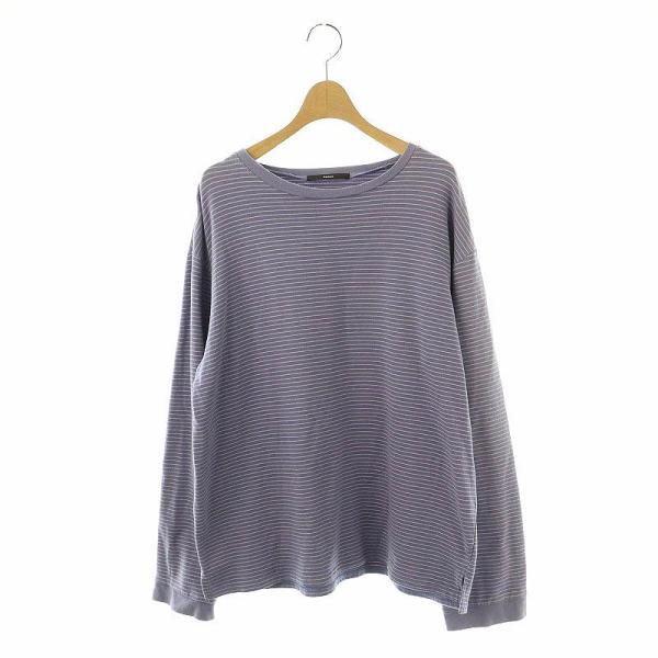 カスタネ Kastane カットソー 長袖 ボーダー F 紫 パープル /AT ■OS ■GY39 ...