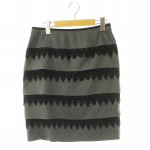 ボディドレッシングデラックス BODY DRESSING Deluxe タイトスカート 膝丈 レース 38 グレー ブラック /DO ■OS ■GY39 ■AX レディース