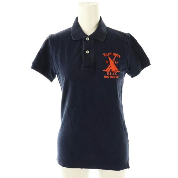 ラルフローレン RALPH LAUREN ポロシャツ 刺繍 M 紫 /MI ■OS ■GY39 ■A...