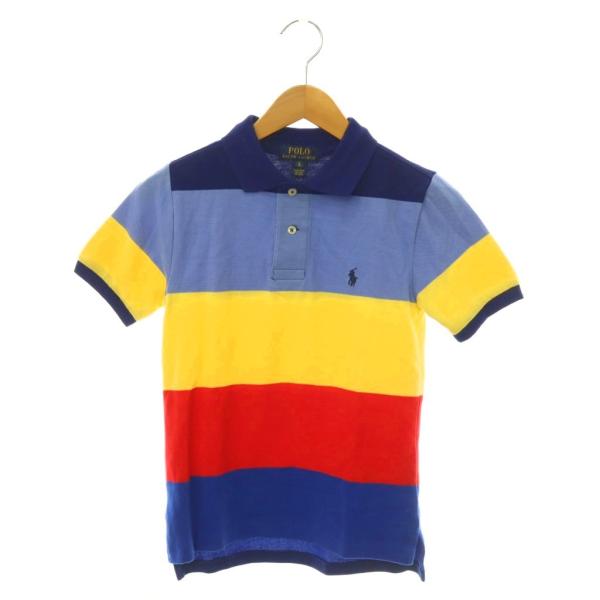 ポロ ラルフローレン POLO RALPH LAUREN キッズ ポロシャツ 半袖 ボーダー S 8...