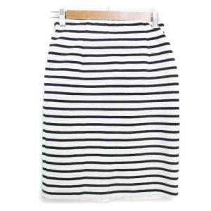 ビス ViS タイトスカート ひざ丈 ボーダー柄...の商品画像