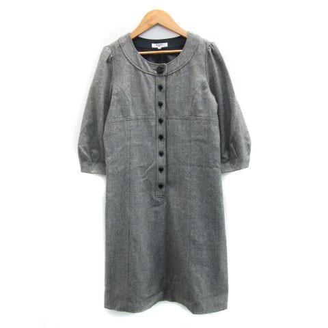 ナチュラルビューティーベーシック NATURAL BEAUTY BASIC ワンピース 七分袖 ひざ...