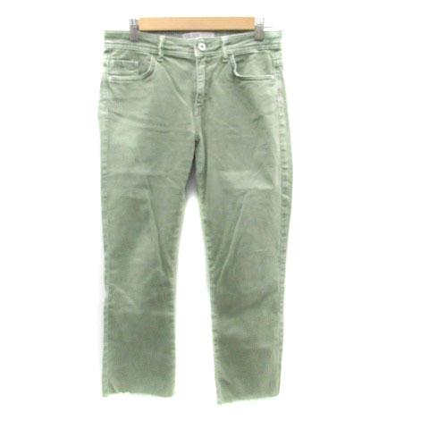 ザラ ベーシック ZARA BASIC デニムパンツ ジーンズ テーパードパンツ アンクル丈 カット...