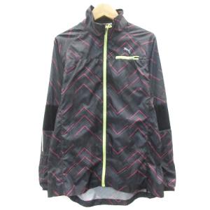 PUMA（プーマ） ジャケット ウインドブレーカー ライン ラメ M 紺