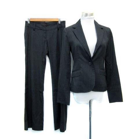 プロフィール スーツ セットアップ 上下 テーラードジャケット ミドル丈 総裏地 フレアパンツ ロン...