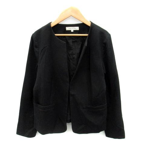 ナチュラルビューティーベーシック NATURAL BEAUTY BASIC ノーカラージャケット ミ...