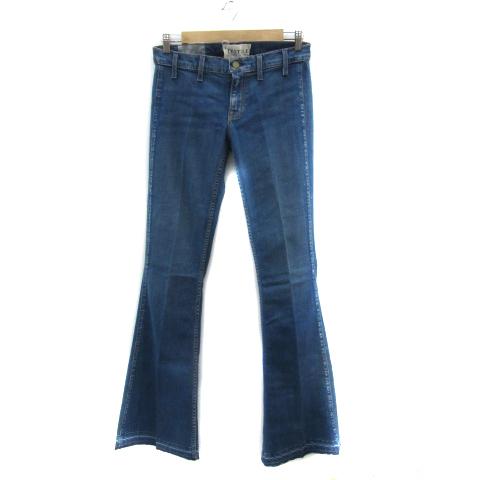 ルシェルブルー LE CIEL BLEU TEXTILE デニムパンツ ジーンズ ロング丈 ブーツカ...