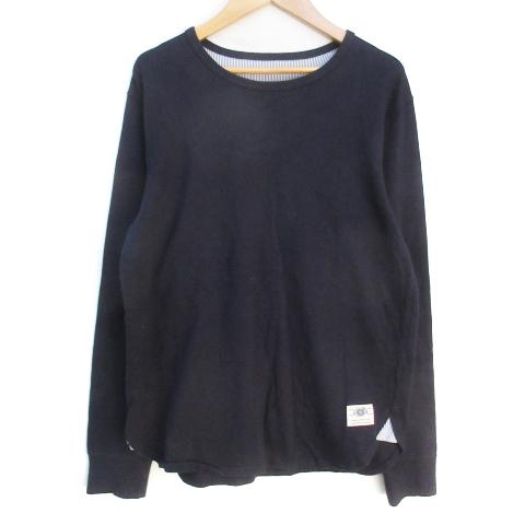 ジェイプレス J.PRESS カットソー Tシャツ 長袖 ラウンドネック 無地 170 紺 ネイビー...