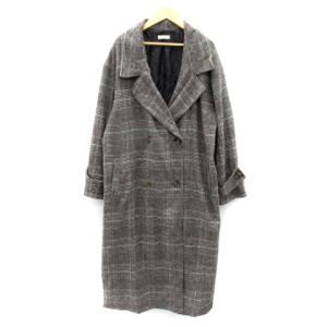 エムフィル M・fil コート ダッフル ロング ウール 38 ベージュ