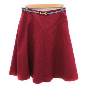 スープ SOUP フレアスカート ひざ丈 無地 ...の商品画像