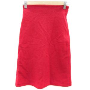 アイアムアイ I am I フレアスカート ミモレ丈 ウール 9 レッド 赤 /YM15 レディース