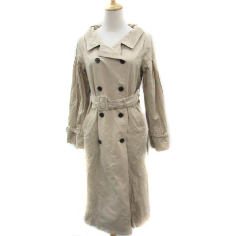 ロイヤルパーティー ROYAL PARTY トレンチコート スプリングコート ロング丈 無地 ウエス...