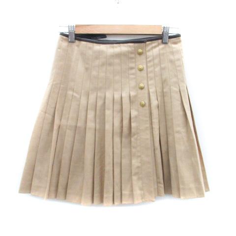 トミーヒルフィガー TOMMY HILFIGER ラップスカート プリーツスカート ミニ丈 ウール ...