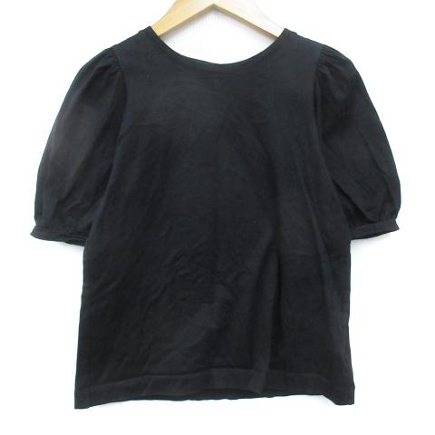 ビリティス bilitis カットソー 半袖 ラウンドネック 無地 F 黒 ブラック /FF15 レ...