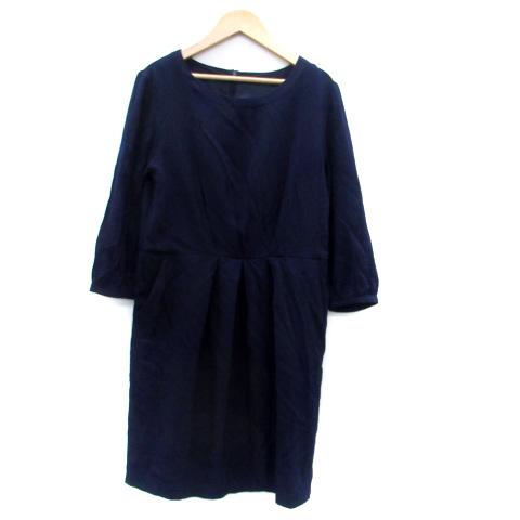 ナチュラルビューティーベーシック NATURAL BEAUTY BASIC ワンピース ラウンドネッ...